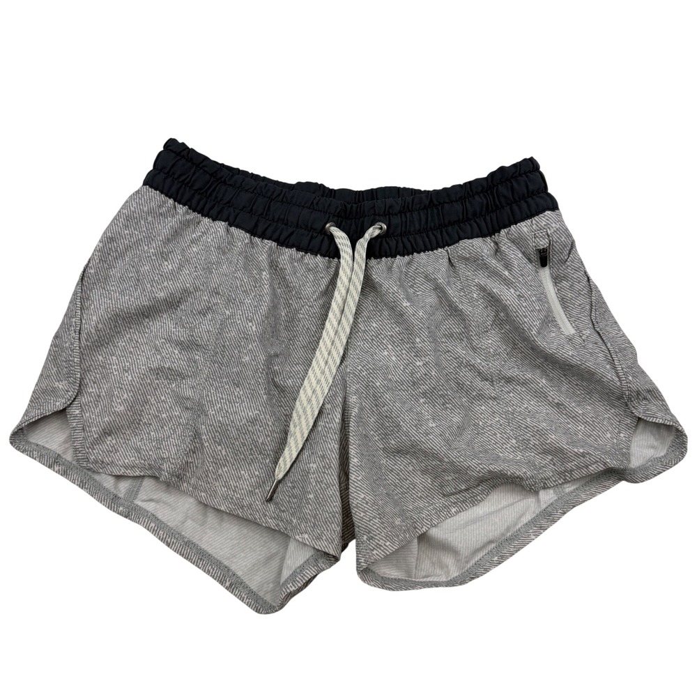 Vuori Clementine Running Shorts Womens S Abstract Print Athletic Gym